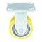 Vestil Polyurethane Rigid Caster 4 In. Diameter x 2 In. Width 440 Lb. Capacity Yellow/Gray CST-PY-4X2PUA-R - alternate 3